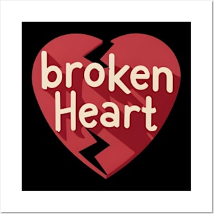 Broken Heart Posters and Art